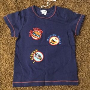 PO.P Day Out Navy Short Sleeve Tee Shirt: Size 98 or 2-3 years